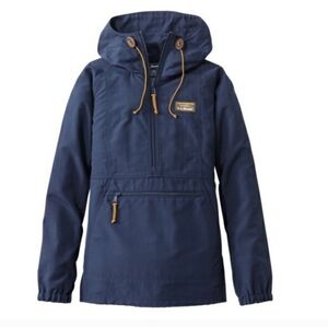L.L. Bean Mountain Classic Anorak Navy Blue Sz XL Windbreaker Lightweight
